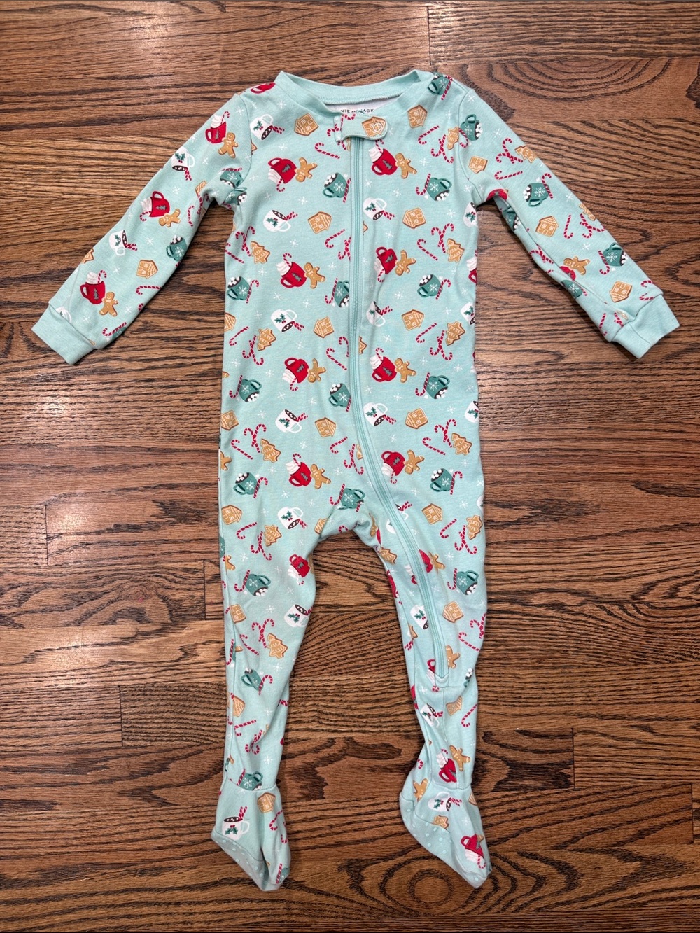 Janie & Jack baby winter Holiday Footed One-Piece Pajamas Size 18-24M